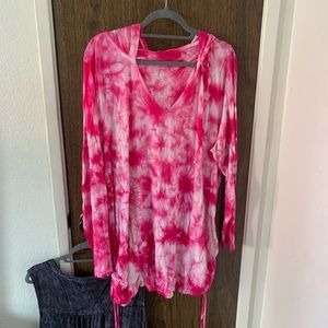 Torrid size 4 super soft pink tie dye